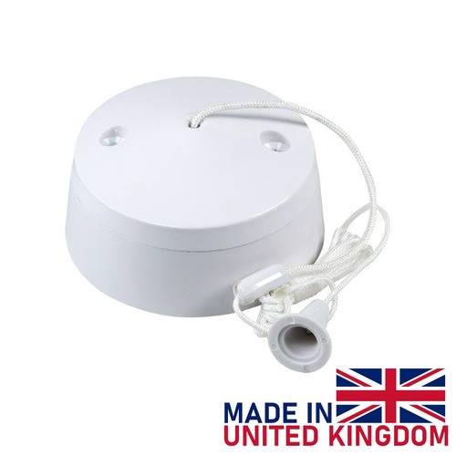 Bathroom Light Pull Switch Cord Ceiling Handle 1 or 2 Way Waterproof String UK - 第 1/5 張圖片