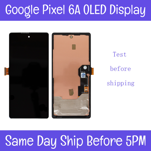 Google Pixel 6A OLED LCD Display Screen Touch Digitizer+Frame Bezel+Adhesive - 第 2/2 張圖片