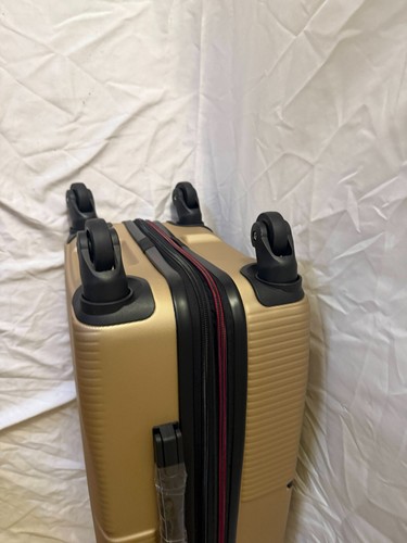 $340 Solite Maven 2.0 Expandable Spinner Luggage 22" Carry On Luggage Champagne - Picture 6 of 7