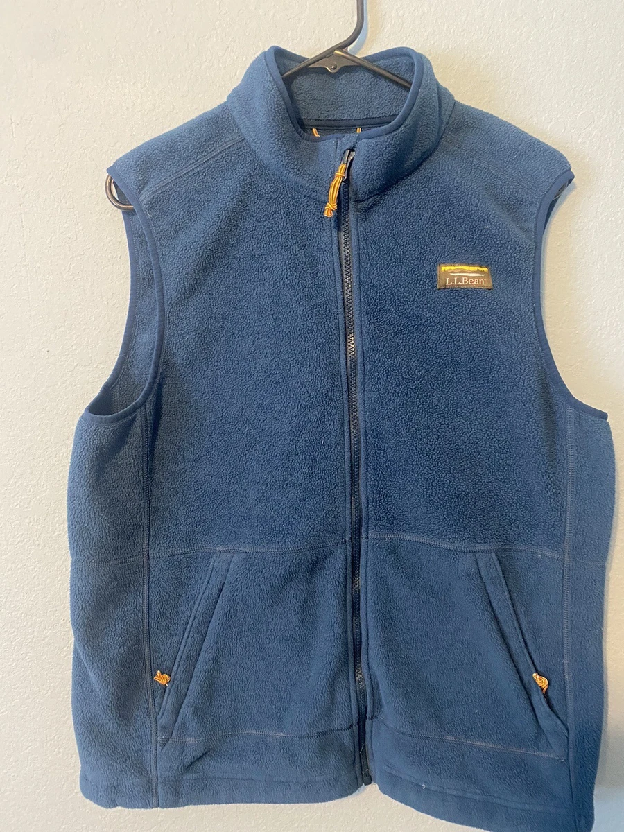 LL Bean Mountain Classic Fleece Vest Men s Size Medium Regular Blue Teal