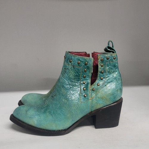 Ferrini Stella Ankle Boot Turquoise Womens Size 9.5B - Picture 4 of 10