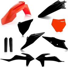 Acerbis KTM Full Plastic Kit-SX/SX-F/XC-F 125-450-19-22-Orange/Black - Motocross