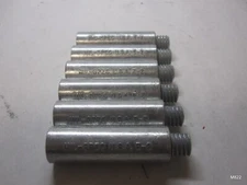 6 Qty MIL-SPEC U.S.A E-2 Pencil Zinc Engine Anodes 5/8″x 2″ WITHOUT Brass Plug
