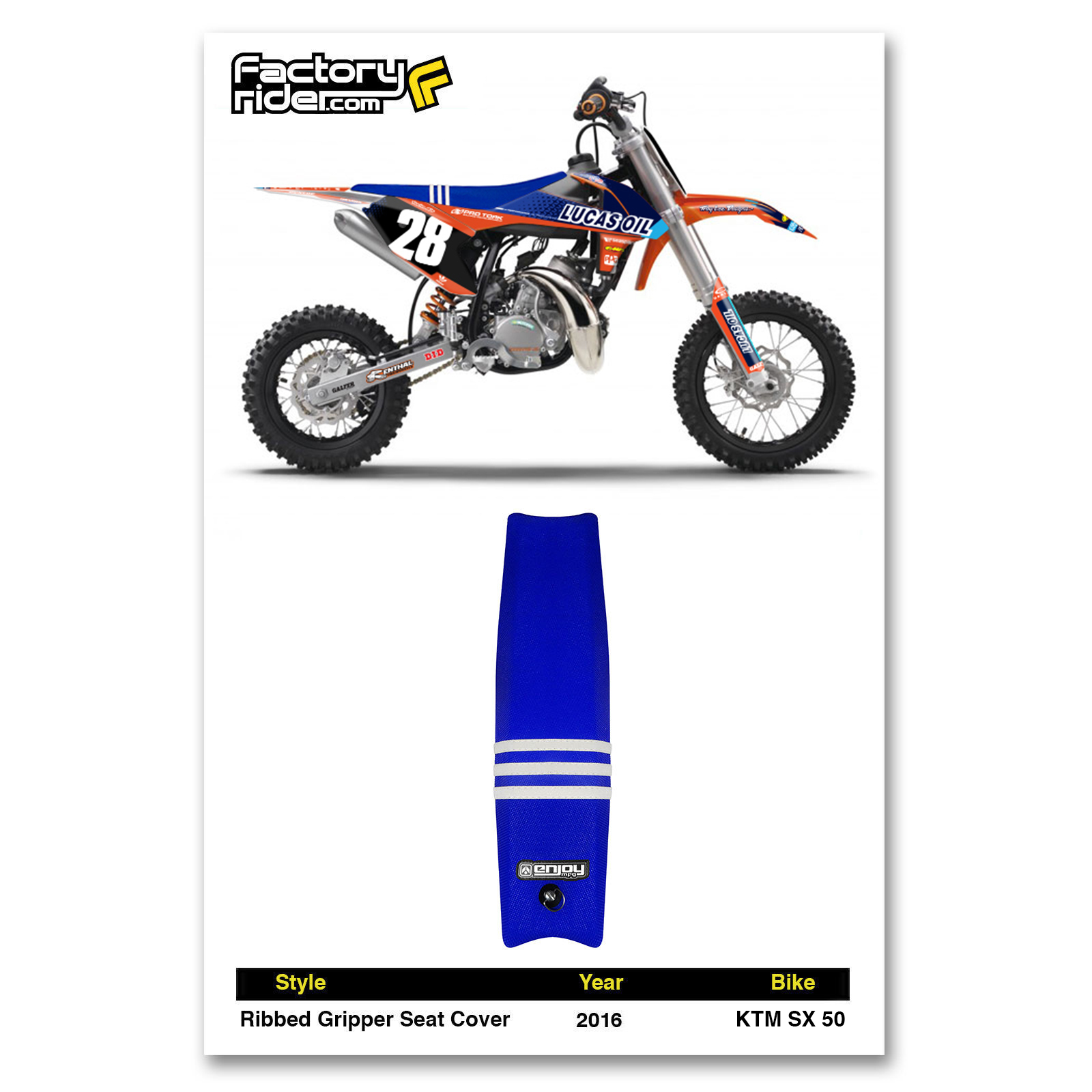 Купить 2016 - 2019 KTM SX 50 SEAT COVER 