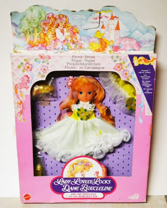 Dame Boucleline robe Pique-Nique poupée Mattel 1986 vêtement vintage
