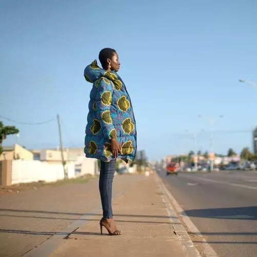 ANTHROPOLOGIE X SIKA FIREFLY PUFFER JACKET AFRICAN ANKARA PRINT FABRIC S SMALL 8 - Picture 1 of 3