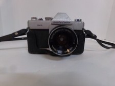 MAMIYA SEKOR 500 TL 35mm CAMERA w/SEKOR 50mm F2 LENS w/black leather bottom