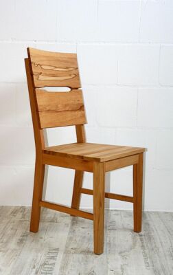 Holz stuhl Kernbuche massiv geölt Küchen-stuhl mit ...