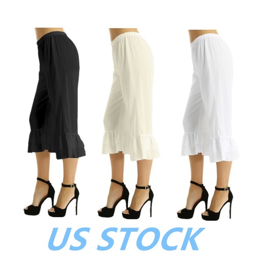 Women Victorian Pantaloons Bloomers Retro Ruffle Pants Lolita Cosplay Costume - Picture 3 of 46