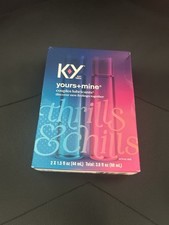 Lot 2 Pack KY Yours Mine Couples Personal Lubricant & Intimate Gel 3 oz Exp 2026