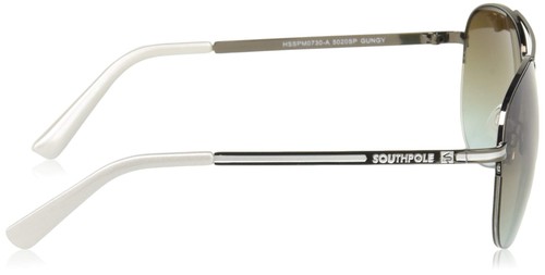 Southpole Modern Vented Lens Aviator Gunmetal & Grey - Picture 3 of 5