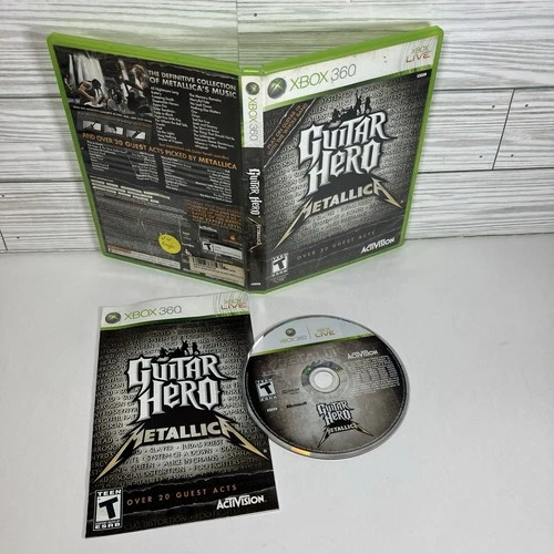 Guitar Hero: Metallica (Microsoft Xbox 360, 2009) CIB Tested Rough