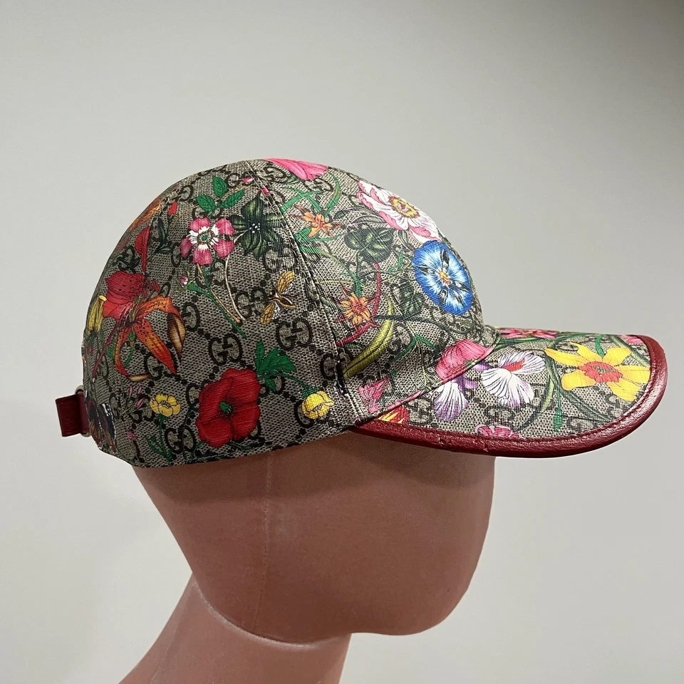 Gorra de béisbol GUCCI GG Supreme Flora Claudia 58 L multicolor Foto 2 de 4