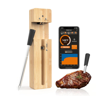 Newise Bluetooth Wireless Meat Thermometer with Smart APP, Long Range & Fast Cha
