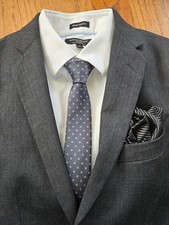 Banana Republic Mens Suit - Charcoal - 38R Jacket, 31x30 Pants