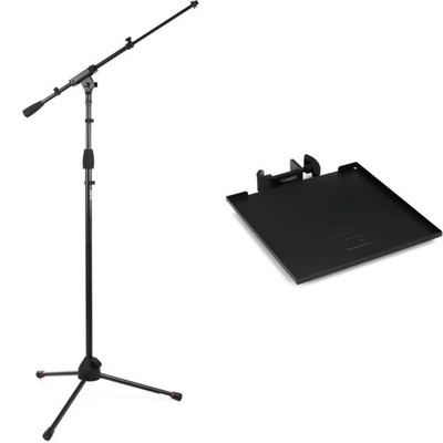 Gator Frameworks GFW-MIC-2020 Tripod Mic Stand and Small Accessory Tray