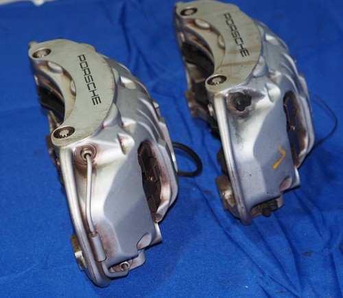 2010-2016 Porsche Panamera 6 Piston Brembo Front Brake Caliper Pair EO 7PP615123 - Picture 7 of 16