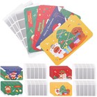 1 Set von Kratzkarten kreativer Kratzpapier Cartoon Weihnachten Kratzkarte