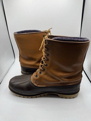 Vintage Sorel Boots Mens 13 Brown Leather Osprey Outdoor Snow Waterproof Winter - Picture 9 of 13