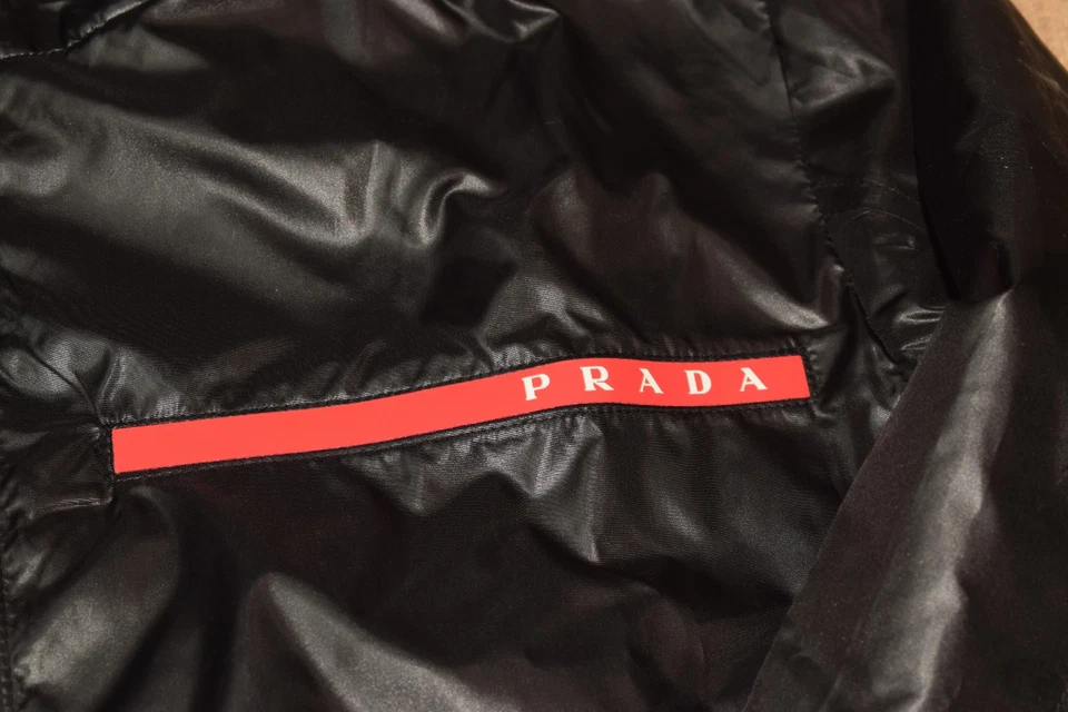 Куртка ветровка мужская с логотипом PRADA размер США M - Изображение 3 из 4