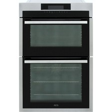 Image of AEG DCE731110M AEG Built In 59cm Electric Double Oven Stainless Steel A/A
