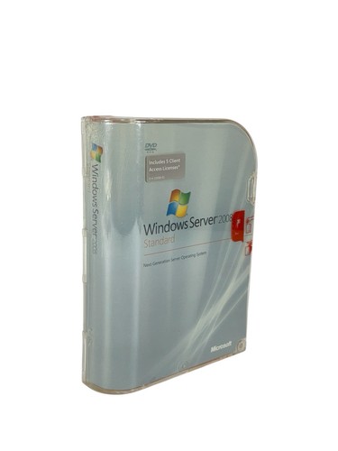SEALED Microsoft Windows Server 2008 Standard 5-Client Licenses / 32-Bit 64-Bit - Picture 2 of 9