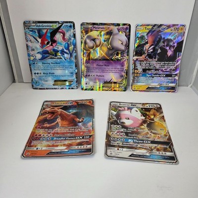 Jumbo - Pokemon TCG Charizard GX, Bewear GX, Tapu Koko GX, Mewtwo EX - Lot 5