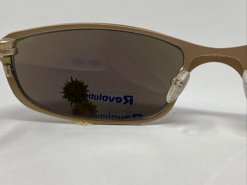 Revolution Sun RES819 Pale Copper 57-19-125 Eyeglasses Frame w/ Clip-on UE53 - Image 3 of 4