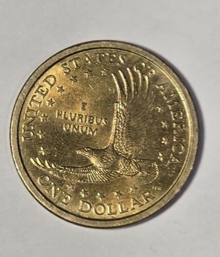 NO EDGE WRITING 2000 D SACAGAWEA ONE DOLLAR COIN US LIBERTY Gold Color $1 - Picture 9 of 11