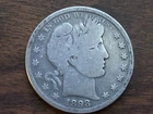 1898 Barber Half Dollar 90% Silver Very Nice Condition
