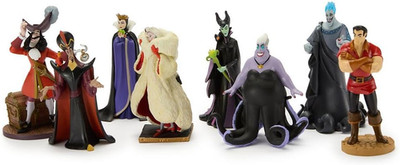 Official Disney Villains Figure Set 8 Fully Sculpted Evil Queen Captain Hook