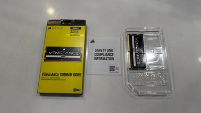 Corsair Vengeance 32GB DDR5 4800MHz SODIMM Laptop Memory CMSX32GX5M1A4800C40