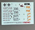 1:35 Meng TS-016 Leopard 2A4 Decals German Army — photo 1
