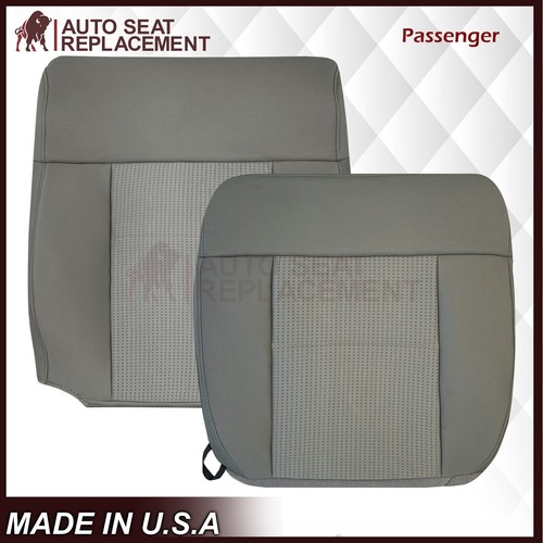 2007 - 2008 For Ford F-150 Super Crew Driver OR Passenger Cloth Seat Cover Gray - Picture 4 of 34
