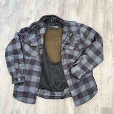 Road Armor Skull Riderz Motorcycle Armored Riding Jacket Mens L Plaid Biker Moto Road Armor Skull Riderz Motorcycle Armored Riding Jacket Mens L Plaid Biker Moto
