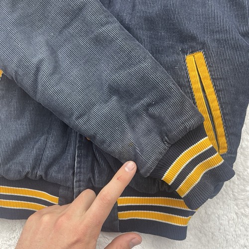 Vintage Rennoc USA Sutherland Soccer Corduroy Quilt Lined Bomber Men’s XS - Picture 8 of 9