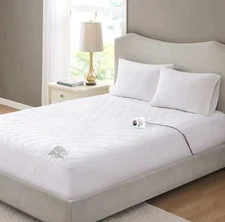 Home Reflections Quilted Heated Mattress Pad-(Full) (Open Box)