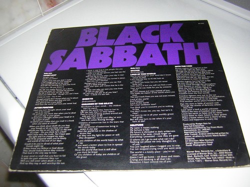 BLACK SABBATH LP MASTERS OF REALITY LP W/POSTER GREEN LABEL OZZY OSBOURNE - Picture 2 of 13