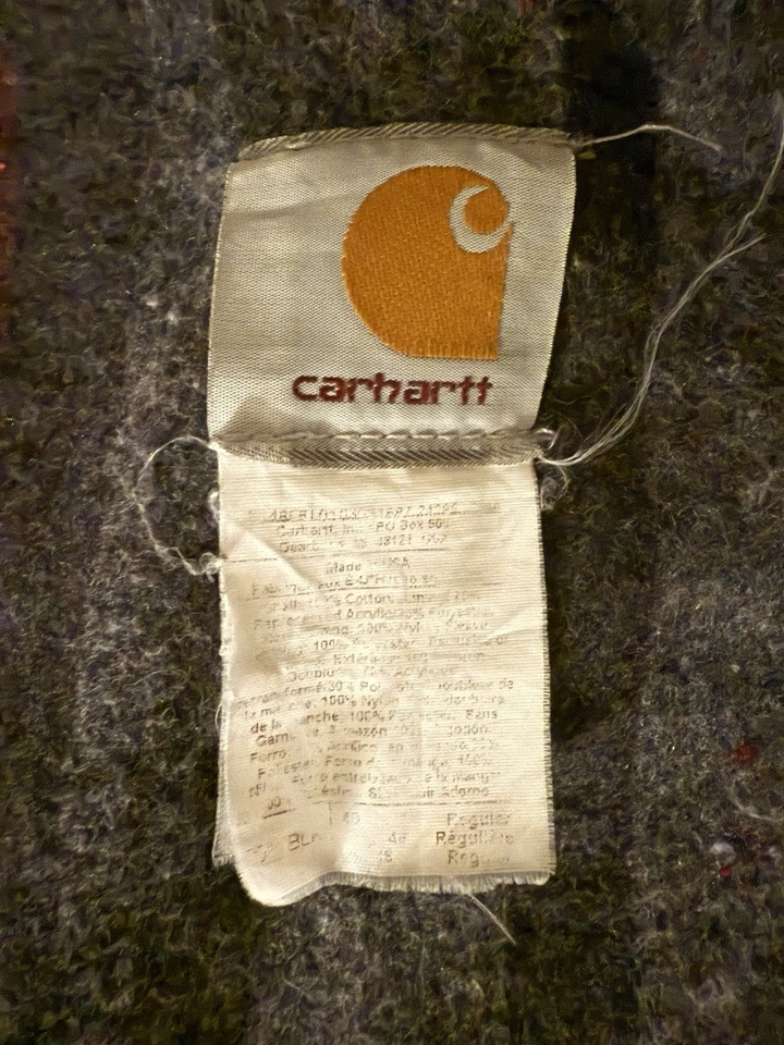 Carhartt C01-BLK Black Blanket Lined Duck Chore Coat Canvas, Size 48 Regular - Image 4 of 4