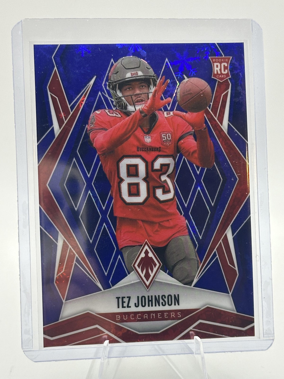2025 Panini Phoenix #166 Tez Johnson Blue Winter Prizm #/199