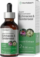 Echinacea Goldenseal Liquid Extract | 2 fl oz | Alcohol Free | by Horbaach