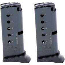 ProMag 2 Pack Ruger LCP .380 ACP, 6-Round Magazine, RUG 13, Blue Steel