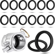 Outus 15 Pieces 2 Inch Camlock Gasket Fitting Cam Lock Hose 2 inch, black 