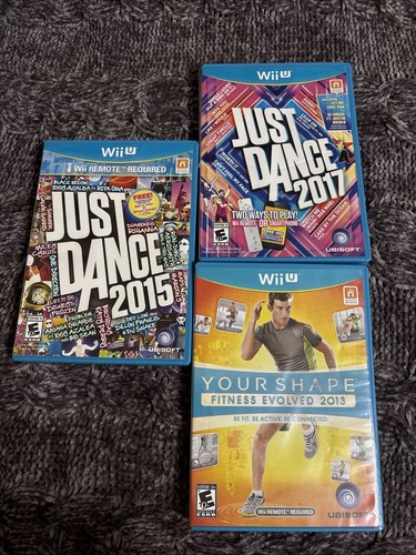 Lots Of Three Wii U Games. Just Dance, Your Shape Fitness Lot If 3 - Picture 1 of 3