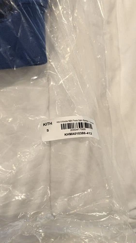 KITH x Knicks NBA Finals Satin Bomber Jacket 2026 Championship Blue Men’s Size S image 7