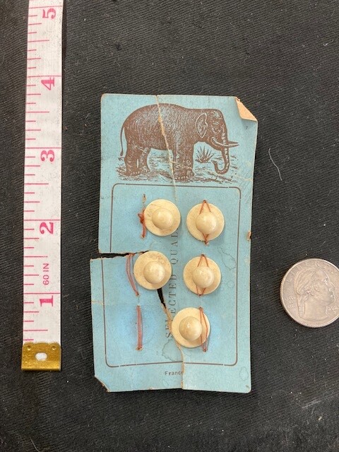 Set of Victorian Shirt Studs in Original Package From My Film Collection