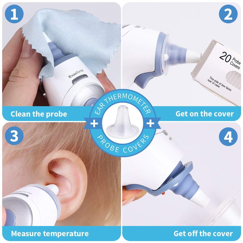 100X Ear Thermometer Covers Lens Filters Refill Caps Compatible for All