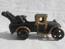 Vintage Cast Iron Model T Ford Farm Tow Truck 5" Black Cast Iron