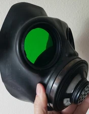 Green Replacement Lenses for Canadian C-3 Gas Mask Cosplay