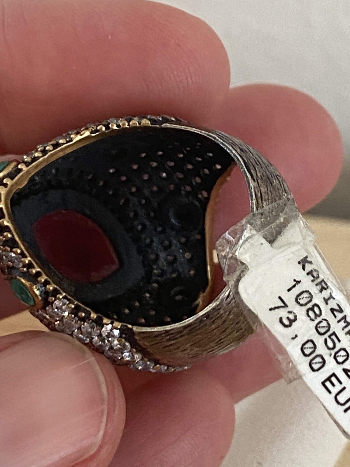 High End Unique Turkish Rhinestone Statement Ring… - image 4